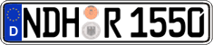 German license plate, Regular plates