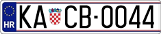 License plate of Croatia, Vanity Plates