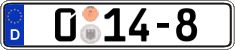 German license plate, Diplomatic