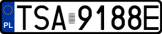 License plates of Poland, Regular car plates