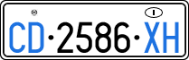 License plate of Italy, Diplomatic