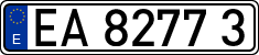 License plates of Spain, Official and military plates