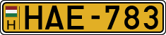 license plates of Hungary, Commercial vehicles (1990)