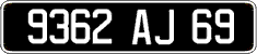 French license plate, FNI