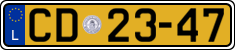 License plate of Luxembourg, Diplomatic