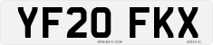 License plate of the United Kingdom, 2001 year system