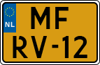 License plate of the Netherlands, Motorcycles