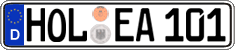 German license plate, Regular plates