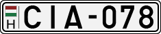 license plates of Hungary, Cars (1990)