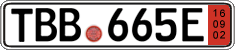 German license plate, Export transit plates