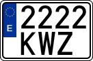 License plates of Spain, Ordinary (2000)