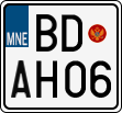 License plate of Montenegro, Motorcycles