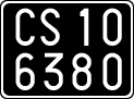 License plate of Italy, Cars (1927 year series)