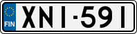 License plate of Finland, Cars