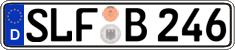 German license plate, Regular plates