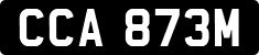 License plate of the United Kingdom, 1963 year system