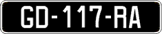 French license plate, SIV (oldtimers)