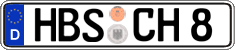 German license plate, Regular plates