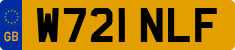 License plate of the United Kingdom, 1983 year system