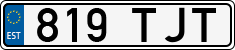 License plate of Estonia, Regular car plates