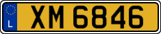 License plate of Luxembourg, 2003 year system