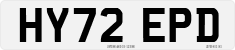 License plate of the United Kingdom, 2001 year system