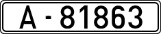 License plates of Spain, 1900 year series