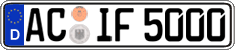German license plate, Regular plates