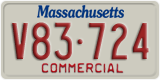 Massachusetts, Commercial vehicles (X12-345)