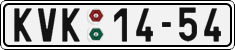 License plate of the Czech Republic, Cars (1960)