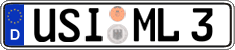 German license plate, Regular plates