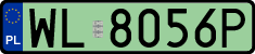 License plates of Poland, Electric vehicles