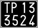 License plate of Italy, Cars (1927 year series)