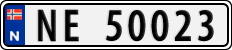 License plate of Norway, Cars
