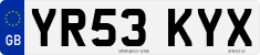 License plate of the United Kingdom, 2001 year system