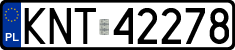 License plates of Poland, Regular car plates