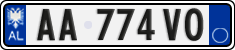 License plate of Albania, Cars (2011)