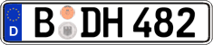 German license plate, Regular plates