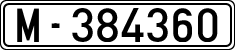 License plates of Spain, 1900 year series