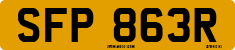 License plate of the United Kingdom, 1963 year system