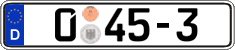 German license plate, Diplomatic