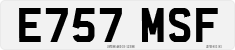 License plate of the United Kingdom, 1983 year system