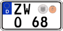 German license plate, Regular plates