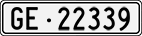 License plate of Switzerland, Cars