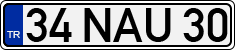 License plate of Turkey, Regular plates