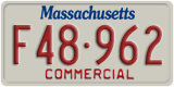 Massachusetts, Commercial vehicles (X12-345)
