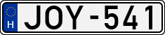license plates of Hungary, Cars (1990)