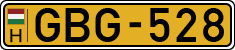license plates of Hungary, Commercial vehicles (1990)