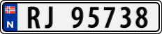 License plate of Norway, Cars