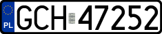 License plates of Poland, Regular car plates